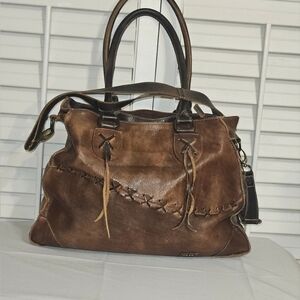 #PRICED LO#I Want To Sale# *Price Is FIRM* Bedstu Brown Leather Hand Bag